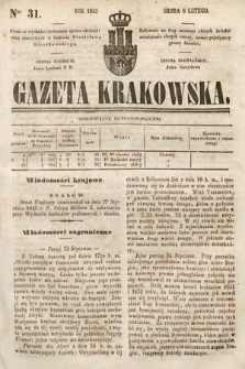 Gazeta Krakowska. 1843, nr 31