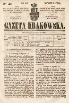 Gazeta Krakowska. 1843, nr 32
