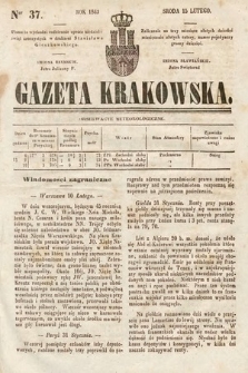 Gazeta Krakowska. 1843, nr 37
