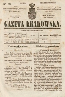 Gazeta Krakowska. 1843, nr 38
