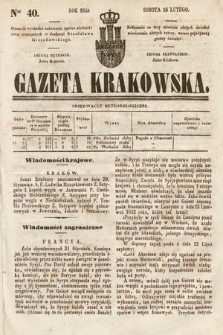 Gazeta Krakowska. 1843, nr 40