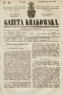 Gazeta Krakowska. 1843, nr 41