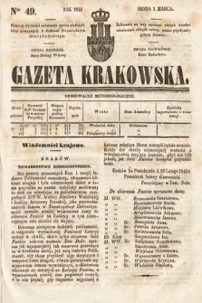 Gazeta Krakowska. 1843, nr 49