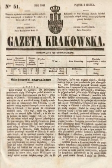 Gazeta Krakowska. 1843, nr 51