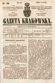 Gazeta Krakowska. 1843, nr 58