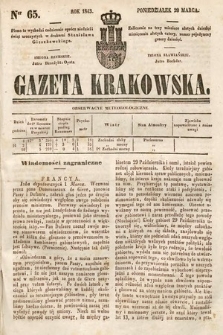 Gazeta Krakowska. 1843, nr 65
