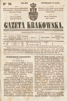 Gazeta Krakowska. 1843, nr 70