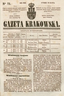 Gazeta Krakowska. 1843, nr 71