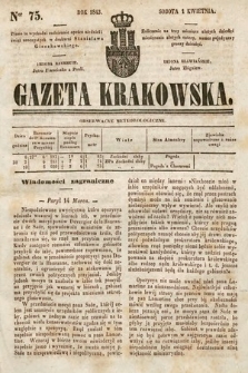 Gazeta Krakowska. 1843, nr 75