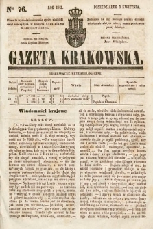 Gazeta Krakowska. 1843, nr 76