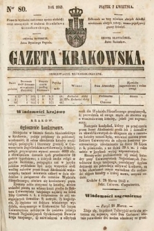 Gazeta Krakowska. 1843, nr 80