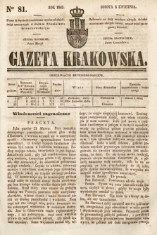 Gazeta Krakowska. 1843, nr 81