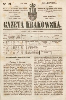 Gazeta Krakowska. 1843, nr 89