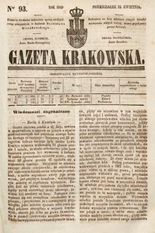 Gazeta Krakowska. 1843, nr 93
