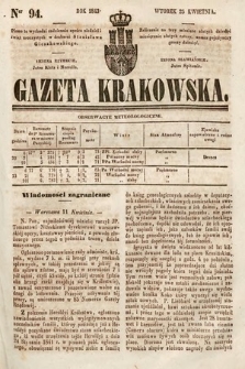 Gazeta Krakowska. 1843, nr 94