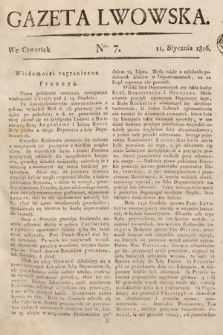 Gazeta Lwowska. 1816, nr 7