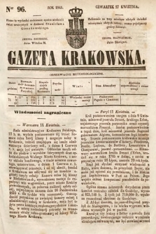 Gazeta Krakowska. 1843, nr 96