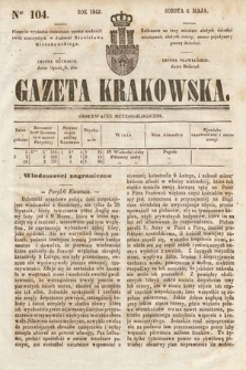 Gazeta Krakowska. 1843, nr 104