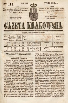 Gazeta Krakowska. 1843, nr 111
