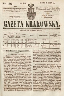 Gazeta Krakowska. 1843, nr 136