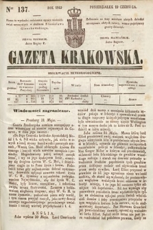 Gazeta Krakowska. 1843, nr 137