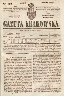 Gazeta Krakowska. 1843, nr 142