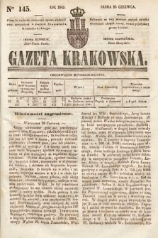 Gazeta Krakowska. 1843, nr 145