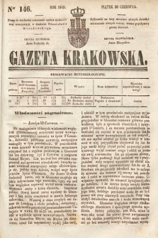 Gazeta Krakowska. 1843, nr 146