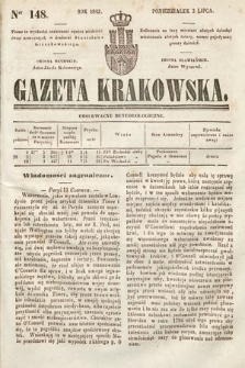 Gazeta Krakowska. 1843, nr 148