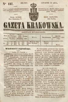 Gazeta Krakowska. 1843, nr 157