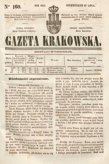 Gazeta Krakowska. 1843, nr 160