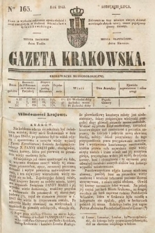 Gazeta Krakowska. 1843, nr 165