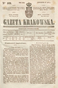 Gazeta Krakowska. 1843, nr 169