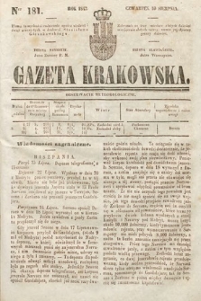 Gazeta Krakowska. 1843, nr 181