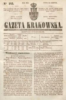 Gazeta Krakowska. 1843, nr 185