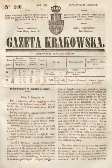 Gazeta Krakowska. 1843, nr 186