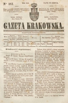 Gazeta Krakowska. 1843, nr 187