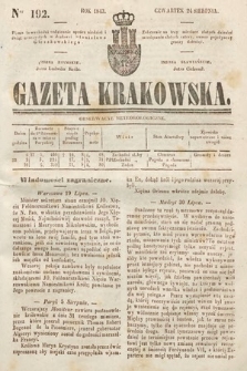 Gazeta Krakowska. 1843, nr 192