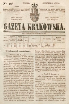 Gazeta Krakowska. 1843, nr 198