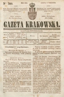 Gazeta Krakowska. 1843, nr 200