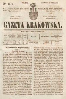 Gazeta Krakowska. 1843, nr 204