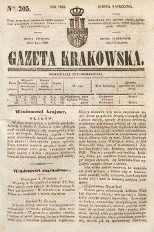 Gazeta Krakowska. 1843, nr 205