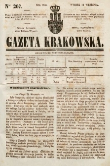 Gazeta Krakowska. 1843, nr 207