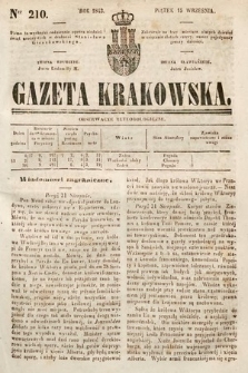 Gazeta Krakowska. 1843, nr 210