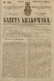 Gazeta Krakowska. 1843, nr 212