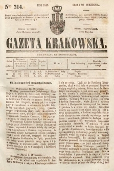 Gazeta Krakowska. 1843, nr 214