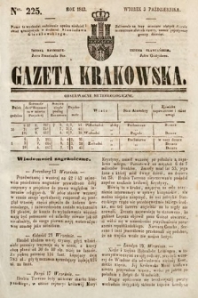Gazeta Krakowska. 1843, nr 225