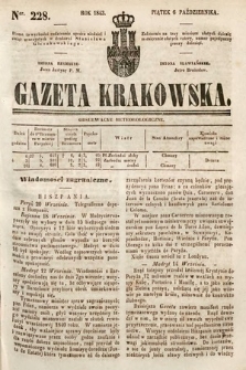 Gazeta Krakowska. 1843, nr 228