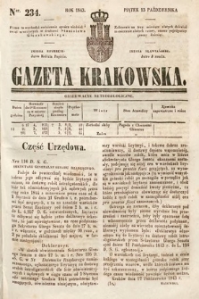 Gazeta Krakowska. 1843, nr 234