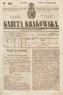 Gazeta Krakowska. 1843, nr 237
